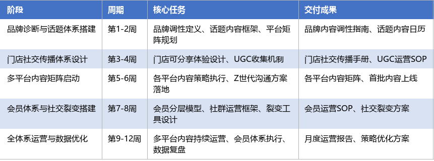 落地实施路径表