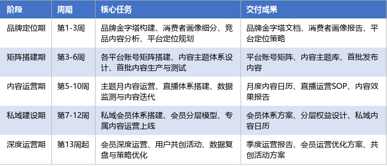 落地实施路径表