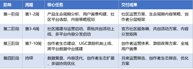 落地实施路径表