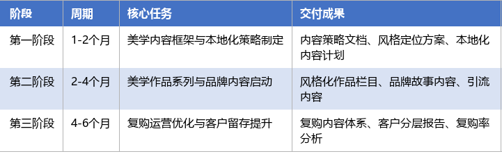 落地实施路径表