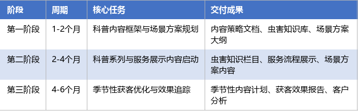 落地实施路径表