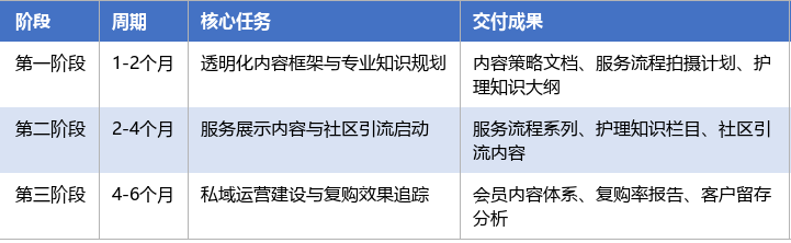落地实施路径表