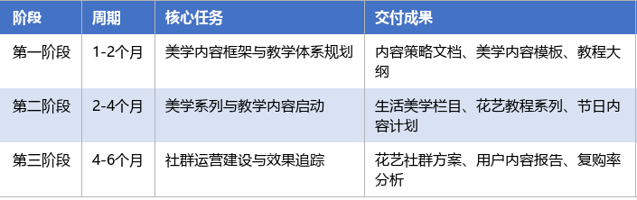 落地实施路径表